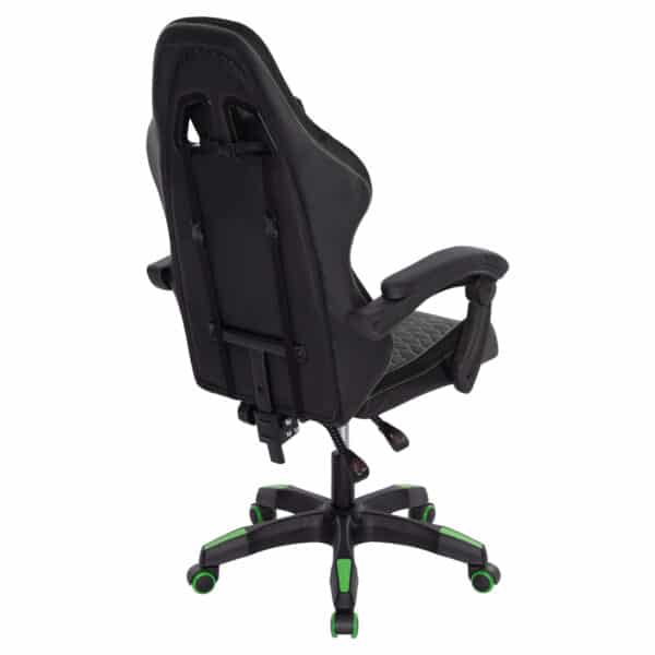 ΠΟΛΥΘΡΟΝΑ GAMING LOOT HM1204 ΜΑΥΡΟ-ΠΡΑΣΙΝΟ PVC 60x60x120Υεκ. - Image 6