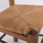 ΣΚΥΡΟΣ Καρέκλα Οξιά Βαφή Εμποτισμού Καρυδί, Κάθισμα Ψάθα Wheat Straw 41x43x89cm - Image 3
