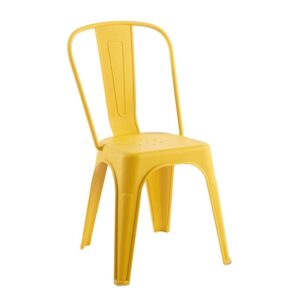 RELIX PP Καρέκλα Στοιβαζόμενη, PP Απόχρωση Κροκί 47x47x86cm