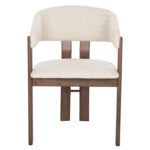 ΣΕΤ ΤΡΑΠΕΖΑΡΙΑΣ 7ΤΜΧ ZARRA HM21338.01 ΤΡΑΠΕΖΙ ΑΠΟ MDF--ΚΑΡΕΚΛΕΣ ΜΕ ΜΠΟΥΚΛΕ ΥΦΑΣΜΑ - Image 4