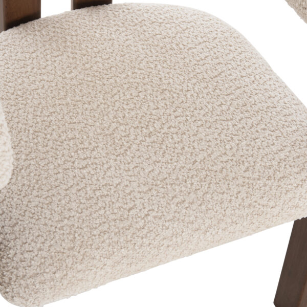 ΣΕΤ ΤΡΑΠΕΖΑΡΙΑΣ 7ΤΜΧ ZARRA HM21338.01 ΤΡΑΠΕΖΙ ΑΠΟ MDF--ΚΑΡΕΚΛΕΣ ΜΕ ΜΠΟΥΚΛΕ ΥΦΑΣΜΑ - Image 5