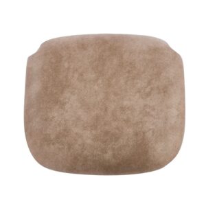 ΤΑΠΕΤΣΑΡΙΑ Καρέκλας Καφενείου, Ύφασμα Suede Μπεζ 40x36x5cm