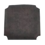 ΤΑΠΕΤΣΑΡΙΑ Σκαμπό Καφενείου, Ύφασμα Suede Ανθρακί 35x35x5cm