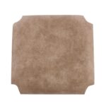 ΤΑΠΕΤΣΑΡΙΑ Σκαμπό Καφενείου, Ύφασμα Suede Μπεζ 35x35x5cm