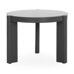 ΤΡΑΠΕΖΙ ΜΕΣΗΣ ΣΤΡΟΓΓΥΛΟ ABSOLUTION SM6466.01 ΑΛΟΥΜIΝΙΟ-SINTERED STONE ΓΚΡΙ Φ61x45Υεκ