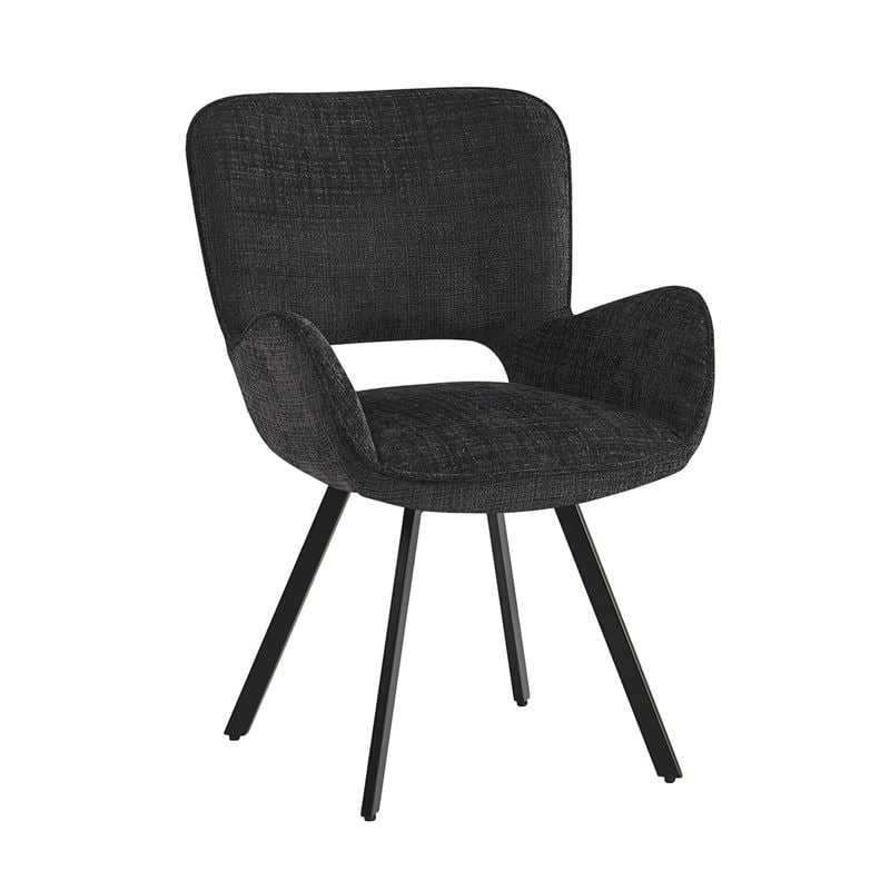 veta-polythrona-peristrefomeni-metallo-vafi-mavro-yfasma-mavro-enlarge VETA Πολυθρόνα Περιστρεφόμενη, Μέταλλο Βαφή Μαύρο, Ύφασμα Μαύρο 58x58x84cm - Image 1