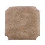 ΤΑΠΕΤΣΑΡΙΑ Σκαμπό Καφενείου, Ύφασμα Suede Μπεζ 35x35x5cm - Image 2