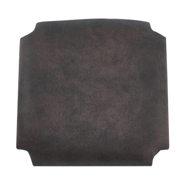 ΤΑΠΕΤΣΑΡΙΑ Σκαμπό Καφενείου, Ύφασμα Suede Ανθρακί 35x35x5cm - Image 2