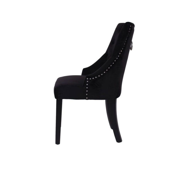 RETRO ΚΑΡΕΚΛΑ ΜΑΥΡΟ ΜΑΥΡΟ 56x63x93cm 03-0607 - Image 4