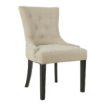 OXFORD ΚΑΡΕΚΛΑ SAND BEIGE ΜΑΥΡΟ 52x45x87cm 03-1040