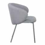 KIRA ΚΑΡΕΚΛΑ ΓΚΡΙ ΑΝΟΙΧΤΟ ΓΚΡΙ ΣΚΟΥΡΟ 56x56x74.5cm 03-1057 - Image 2