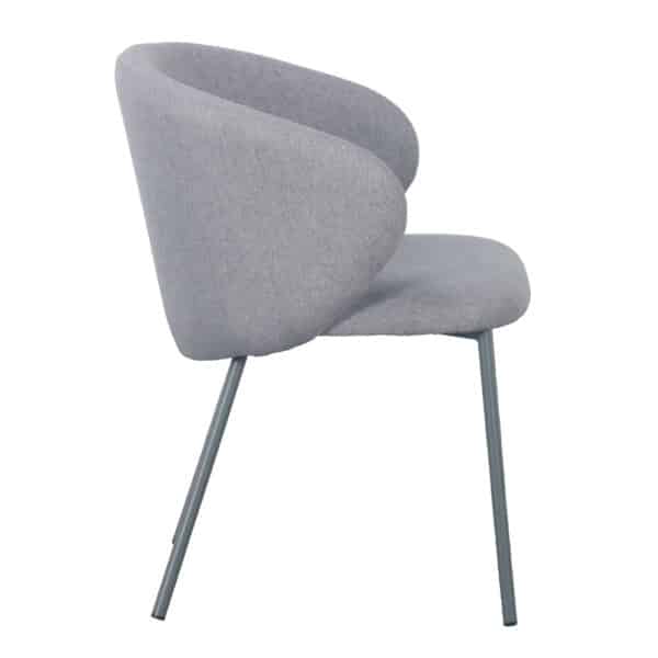 KIRA ΚΑΡΕΚΛΑ ΓΚΡΙ ΑΝΟΙΧΤΟ ΓΚΡΙ ΣΚΟΥΡΟ 56x56x74.5cm 03-1057 - Image 2