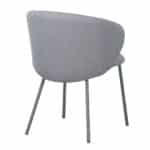 KIRA ΚΑΡΕΚΛΑ ΓΚΡΙ ΑΝΟΙΧΤΟ ΓΚΡΙ ΣΚΟΥΡΟ 56x56x74.5cm 03-1057 - Image 3