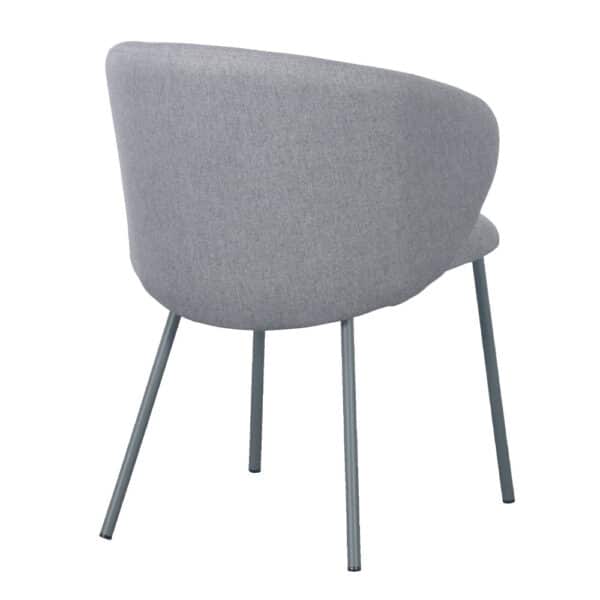 KIRA ΚΑΡΕΚΛΑ ΓΚΡΙ ΑΝΟΙΧΤΟ ΓΚΡΙ ΣΚΟΥΡΟ 56x56x74.5cm 03-1057 - Image 3