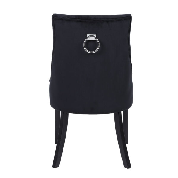 VERONA ΚΑΡΕΚΛΑ ΜΕ ΜΕΤΑΛΛΙΚΟ ΚΡΙΚΟ ΜΑΥΡΟ ΜΑΥΡΟ 57x47x98cm 03-1139 - Image 4