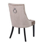 VERONA ΚΑΡΕΚΛΑ ΜΕ ΜΕΤΑΛΛΙΚΟ ΚΡΙΚΟ BEIGE ΜΑΥΡΟ 57x47x98cm 03-1140 - Image 3