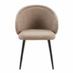 FIGARO ΚΑΡΕΚΛΑ ΠΟΛΥΘΡΟΝΑ BEIGE ΜΑΥΡΟ 58x58.5x78.5cm 03-1208 - Image 2