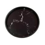 MARM SIDE TABLE ΜΑΥΡΟ ΜΕ PATTERN ΜΑΥΡΟ 49.5x49.5x52 04-0638 - Image 2