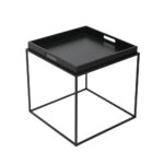 BUTLER SIDE TABLE ΜΑΥΡΟ 45x45x45cm 04-0808