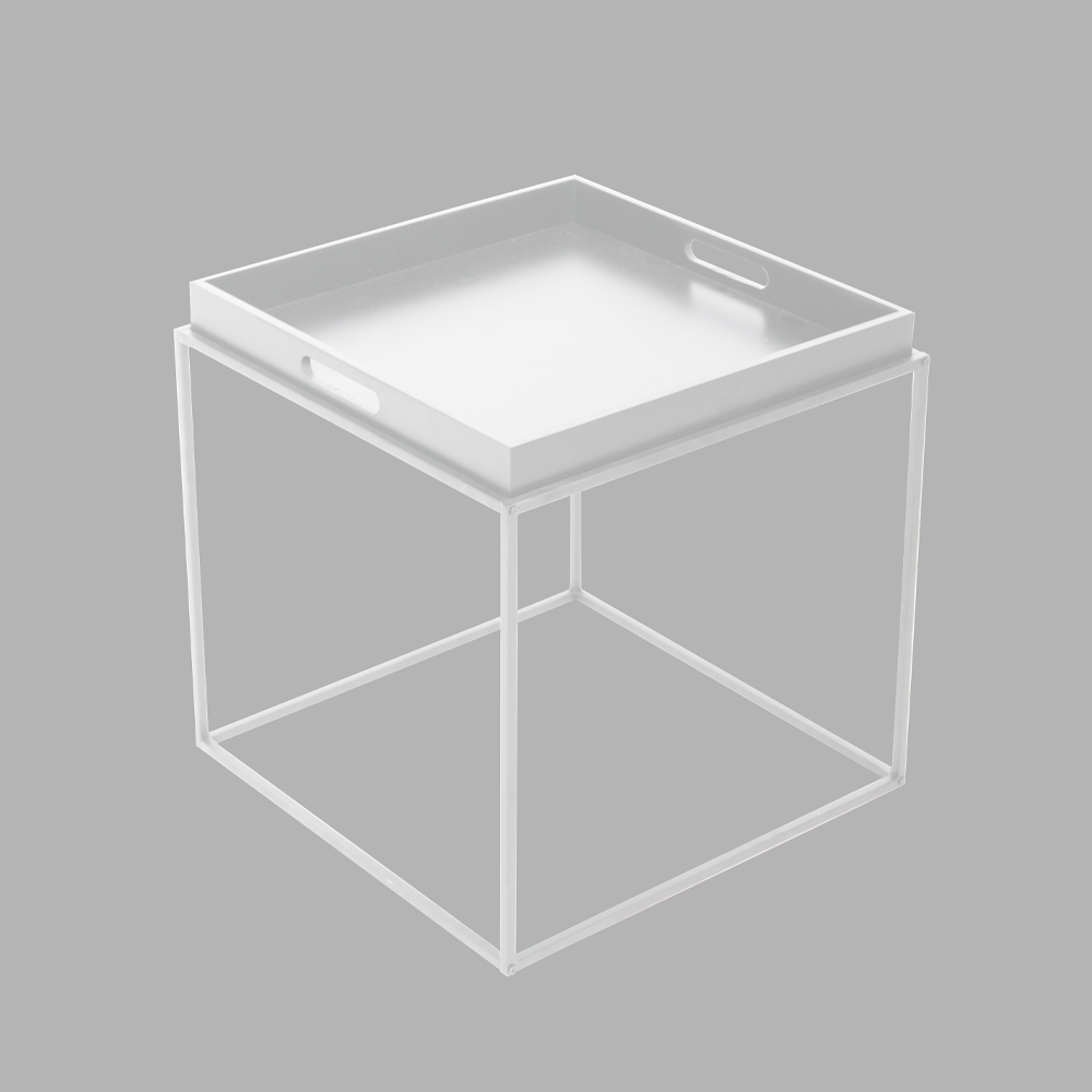 04-0809-yNd0m-first-_1 BUTLER SIDE TABLE ΛΕΥΚΟ 45x45x45cm 04-0809 - Image 1