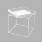 BUTLER SIDE TABLE ΛΕΥΚΟ 45x45x45cm 04-0809 - Image 2