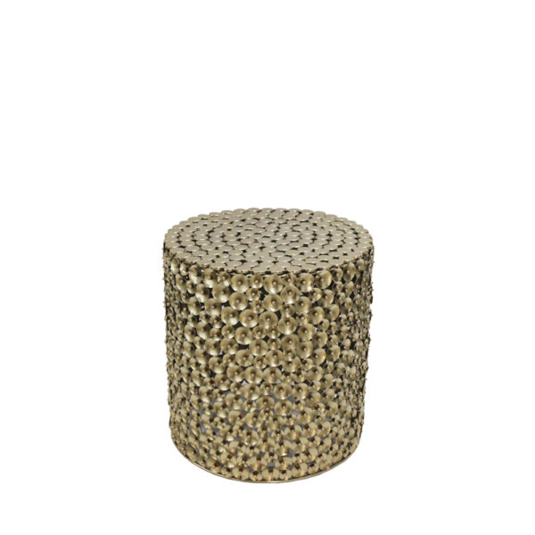 POPPY COFFEE TABLE SET 2ΤΕΜ ΧΡΥΣΟ ANTIQUE 44x44x46.5 04-0856 - Image 3