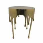 DROP SIDE TABLE ΧΡΥΣΟ 34.25x34.25x44.5 04-1015