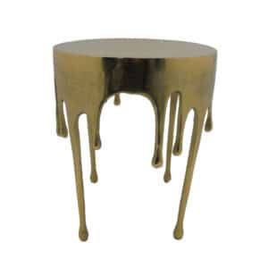 DROP SIDE TABLE ΧΡΥΣΟ 34.25x34.25x44.5 04-1015