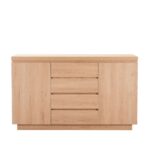 DRUVO ΜΠΟΥΦΕΣ 2ΠΟΡΤΕΣ 4ΣΥΡΤΑΡΙΑ ΦΥΣΙΚΟ 160x39x92cm 05-0822 - Image 3