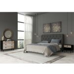 OMNIA ΣΥΡΤΑΡΙΕΡΑ ΜΑΥΡΟ SONOMA ΜΕ PATTERN 98.5x39x81.5cm 09-1022 - Image 3