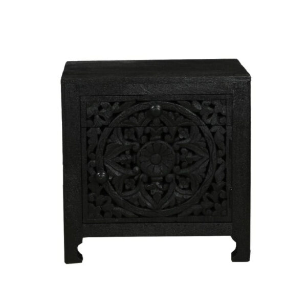 VOLCANO ΚΟΜΟΔΙΝΟ 1ΠΟΡΤΑ 1ΣΥΡΤΑΡΙ ΜΑΥΡΟ 50x40x50cm 09-1488 - Image 3