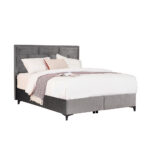 BRICK ΚΡΕΒΑΤΙ ΜΕ ΑΠΟΘΗΚ. ΧΩΡΟ (ΓΙΑ ΣΤΡΩΜΑ 160x200cm) ΓΚΡΙ 07-450 215x165x121cm 09-1766