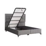 BRICK ΚΡΕΒΑΤΙ ΜΕ ΑΠΟΘΗΚ. ΧΩΡΟ (ΓΙΑ ΣΤΡΩΜΑ 160x200cm) ΓΚΡΙ 07-450 215x165x121cm 09-1766 - Image 4