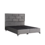BRICK ΚΡΕΒΑΤΙ ΜΕ ΑΠΟΘΗΚ. ΧΩΡΟ (ΓΙΑ ΣΤΡΩΜΑ 160x200cm) ΓΚΡΙ 07-450 215x165x121cm 09-1766 - Image 5