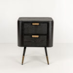 COLOMBO ΚΟΜΟΔΙΝΟ ΜΑΥΡΟ ΧΡΥΣΟ 50x39x63cm 09-2059 - Image 2