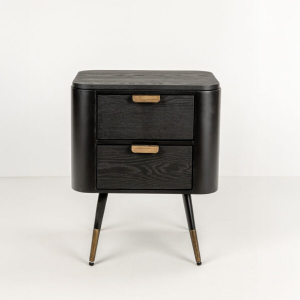 COLOMBO ΚΟΜΟΔΙΝΟ ΜΑΥΡΟ ΧΡΥΣΟ 50x39x63cm 09-2059 - Image 2