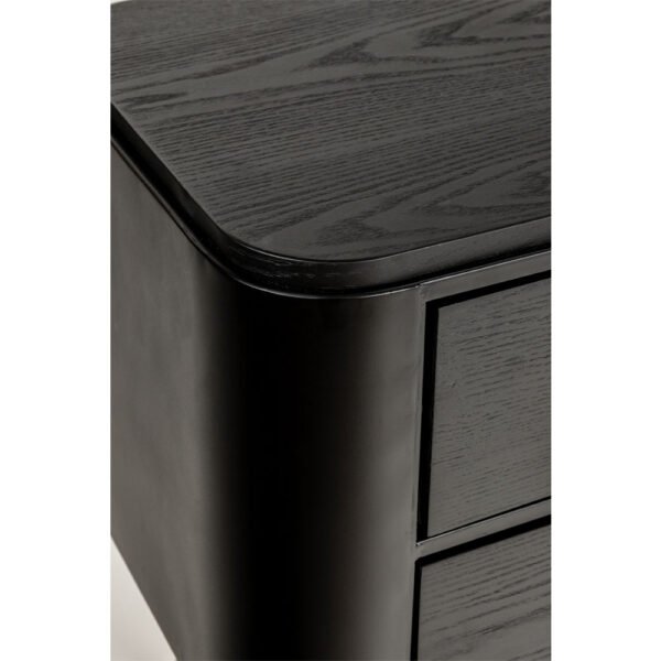 COLOMBO ΚΟΜΟΔΙΝΟ ΜΑΥΡΟ ΧΡΥΣΟ 50x39x63cm 09-2059 - Image 5