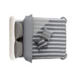 SERENITE ΚΡΕΒΑΤΙ (ΓΙΑ ΣΤΡΩΜΑ 160x200cm) BEIGE 230x194x105cm 09-2145 - Image 5