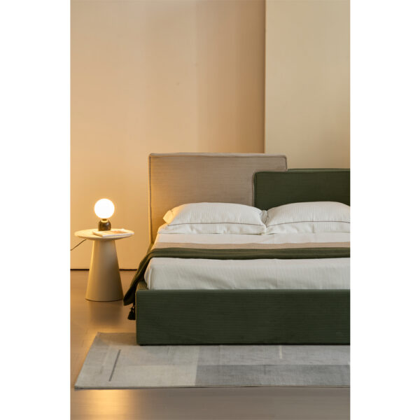 PUZZLE ΚΡΕΒΑΤΙ (ΓΙΑ ΣΤΡΩΜΑ 160x200cm) ΛΑΔΙ BEIGE 223x176x106cm 09-2147 - Image 2