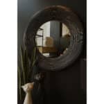 UP : DOWN ΚΑΘΡΕΠΤΗΣ ΤΟΙΧΟΥ ΜΑΥΡΟ ANTIQUE 77x6x77cm 11-0662 - Image 2