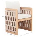 ΠΟΛΥΘΡΟΝΑ ΤΡΑΠΕΖΑΡΙΑΣ LUDVALD SM6445 ΞΥΛΟ ΑΚΑΚΙΑΣ-ΣΧΟΙΝΙ-ΜΠΕΖ ΜΑΞΙΛΑΡΙΑ 58x60x66Υεκ. - Image 3