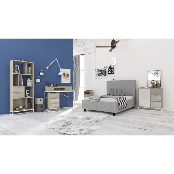 NAK ΓΡΑΦΕΙΟ 2ΣΥΡΤΑΡΙΑ SONOMA ΜΕ PATTERN 100x50x88.5 28-0138 - Image 2