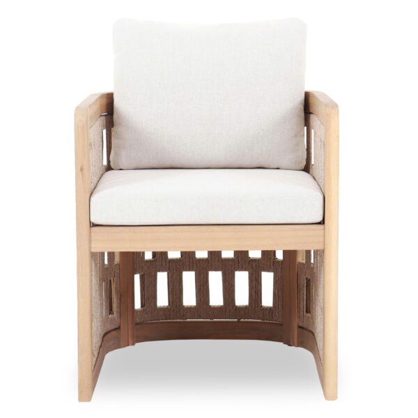 ΠΟΛΥΘΡΟΝΑ ΤΡΑΠΕΖΑΡΙΑΣ LUDVALD SM6445 ΞΥΛΟ ΑΚΑΚΙΑΣ-ΣΧΟΙΝΙ-ΜΠΕΖ ΜΑΞΙΛΑΡΙΑ 58x60x66Υεκ. - Image 4