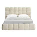 PUFFY ΚΡΕΒΑΤΙ (ΓΙΑ ΣΤΡΩΜΑ 160x200cm) BEIGE 228x188x120cm 40-0038 - Image 2