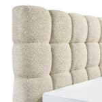 PUFFY ΚΡΕΒΑΤΙ (ΓΙΑ ΣΤΡΩΜΑ 160x200cm) BEIGE 228x188x120cm 40-0038 - Image 3