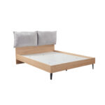 NEON ΚΡΕΒΑΤΙ (ΓΙΑ ΣΤΡΩΜΑ 160x200cm) ΦΥΣΙΚΟ 167x207x105cm 40-0053