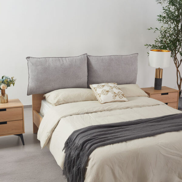 NEON ΚΡΕΒΑΤΙ (ΓΙΑ ΣΤΡΩΜΑ 160x200cm) ΦΥΣΙΚΟ 167x207x105cm 40-0053 - Image 3