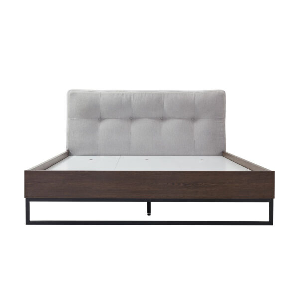 INSPIRE ΚΡΕΒΑΤΙ (ΓΙΑ ΣΤΡΩΜΑ 160x200cm) ΚΑΡΥΔΙ 160x200cm 40-0054 - Image 3