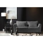 COCOON ΚΑΝΑΠΕΣ ΚΡΕΒΑΤΙ 3ΘΕΣΙΟΣ ΓΚΡΙ LINCOLN 90 208x94x92cm 71-0133 - Image 2
