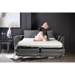 COCOON ΚΑΝΑΠΕΣ ΚΡΕΒΑΤΙ 3ΘΕΣΙΟΣ ΓΚΡΙ LINCOLN 90 208x94x92cm 71-0133 - Image 3